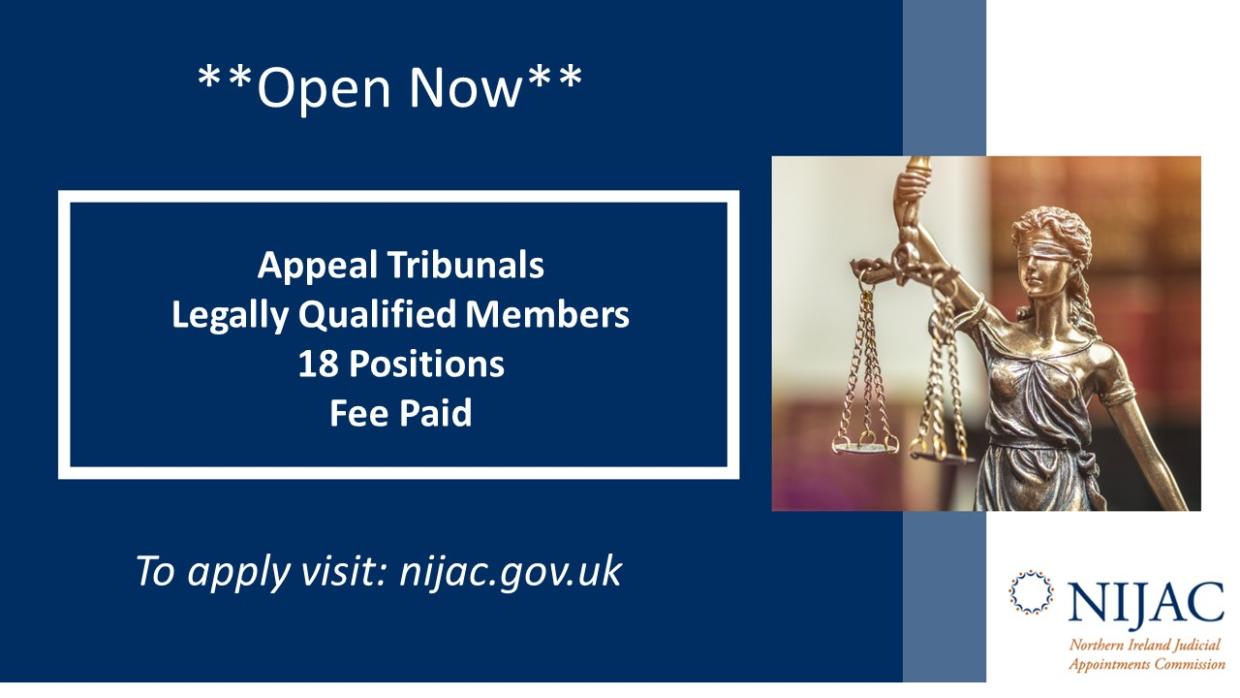 Fee Paid Legally Qualified Member of the Appeal Tribunals x 18